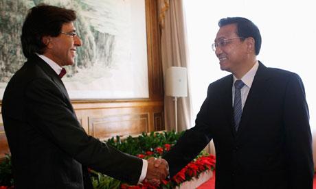 比利时首相Elio Di Rupo在大连会见中国总理李克强